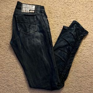 Miss Sixty dark wash skinny blue jeans